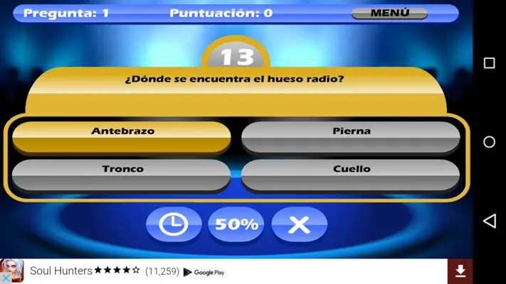 Quiz Millonario android App screenshot 0