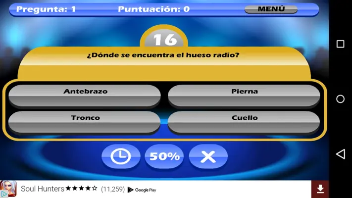 Quiz Millonario android App screenshot 4